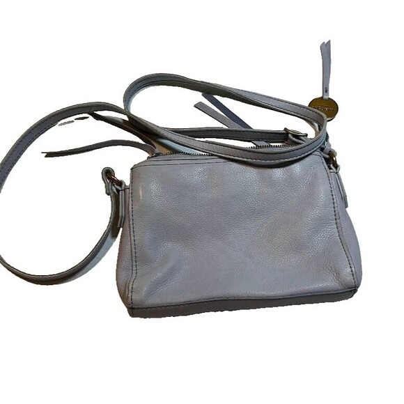 Margot New York Small Crossbody Purse Light Blue Genuine Leather Classic - Picture 1 of 5